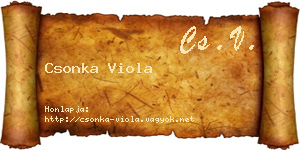 Csonka Viola névjegykártya